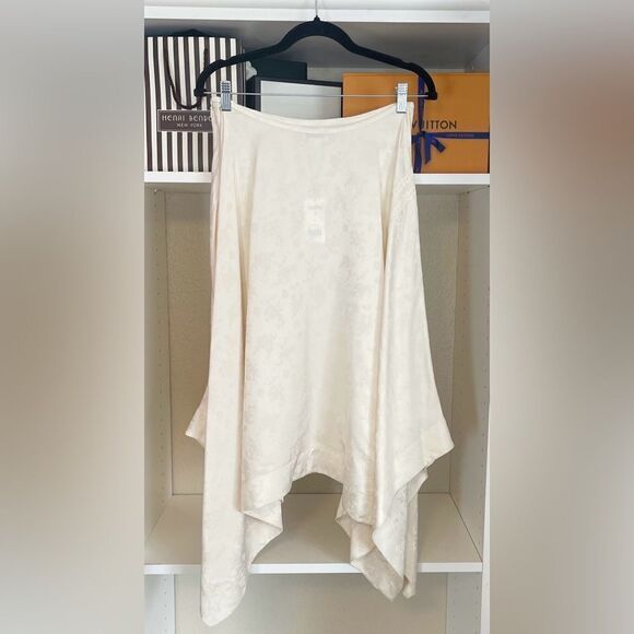 JASON WU IVORY LACE TRIMMED JACQUARD SKIRT. 6. NWT - Picture 4 of 11